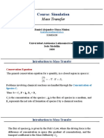 Course: Simulation: Mass Transfer