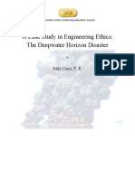 A Case Study in Engineering Ethics: The Deepwater Horizon Disaster