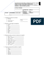 Prueba Saber Ingles Nov. 2019