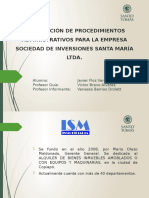 Elaboración de Procedimientos Administrativos para La Empresa Sociedad