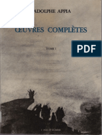 Adolphe Appia Oeuvres Comple Tes 1 PDF
