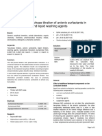 Potentiometric Two-Phase Titration of Anionic Surfactants in Washing Powders and Liquid Washing Agents