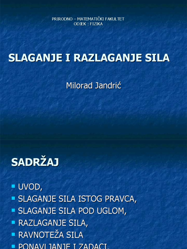 Slaganje Sila | PDF