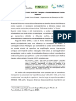 A Deficiencia Auditiva e Surdez Desafios e Possibilidades No Ensino Superior.