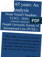 Ahsan Yousaf Chaudhary LLM I, 2010-11 Punjab University Society of International Law (PUSIL)