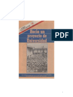 Hacia Un Proyecto de Universidad Por Darío Valencia Restrepo