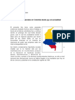 Condiciones laborales en Colombia desde la Revolución Industrial hasta la actualidad