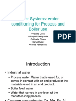 Water Systems: Water Conditioning For Process and Boiler Use