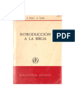Robert Feuillet A Introduccion A La Biblia PDF