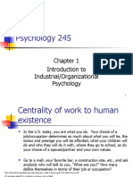 Psychology 245: Introduction To Industrial/Organizational Psychology