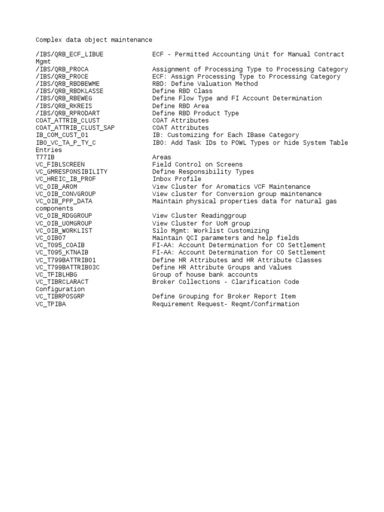 SAP Data Configuration Guide | PDF