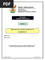Computer Application Technology P1 Nov 2019 Eng