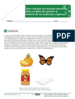 ¿Cómo Influyen Los Enlaces Sencillos, Dobles y Triples de Carbono La Geometría de Las Moléculas Orgánicas?