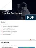 1. Scalable Front-End architecture