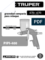 PIPI-400: Pistola de Gravedad Compacta para Retoque