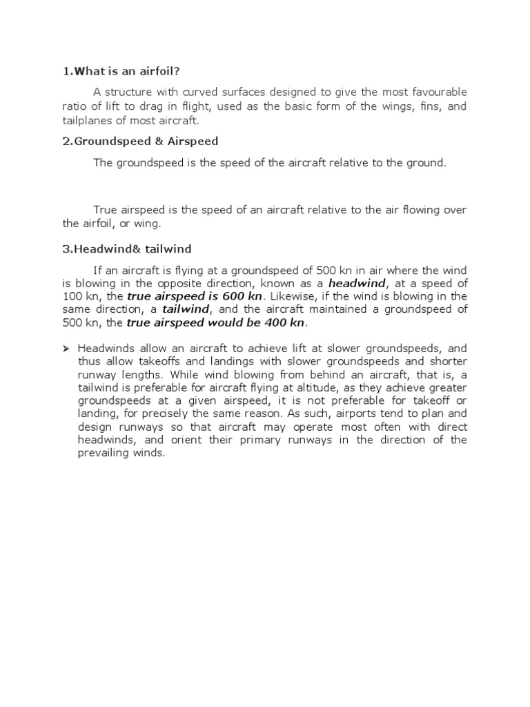 Understanding Airfoil and Wind Effects | PDF