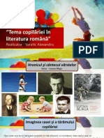 “Tema copilăriei în literatura română” v23