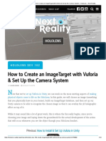 HoloLens Dev 102 - How To Create An ImageTarget With Vuforia & Set Up The Camera System HoloLens - Next Reality