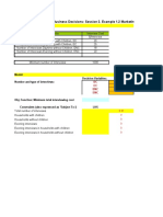 Quantitative Analysis For Business Decisions: Session 3. Example 1.2 Marketing Research