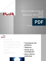 Plan de Negocios de Empresa Importadora de Insumos para Diabeticos