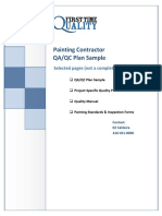 Painting Contractor QA/QC Plan Sample: Selected Pages (Not A Complete Plan