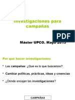 Investigaciones para Campañas - May15