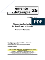 Wernicke, Carlos Educación Inclusiva - Un Desafío para El Docente