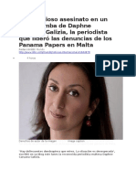 BBC MUNDO - El asesinato en carro bomba de Daphne Caruana, la periodista que lideró las denuncias de los Panama Papers en Malta.docx