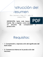 Construcción resumen: estrategias y operaciones