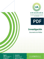 Politicadeinvestigacionactualizadajunio2015 PDF