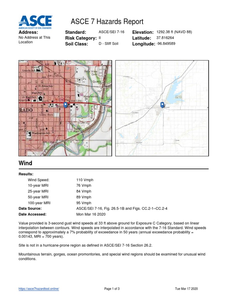 ASCEDesign Hazards Report | PDF | Wound | Snow