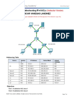 Packet Tracer - Troubleshooting Ipv4 Acls Desarrollado Por: Oscar Vanegas Landinez