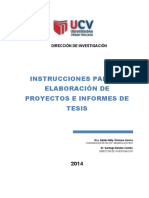 Instrucciones para Elaborar Proyecto y Tesis.2014