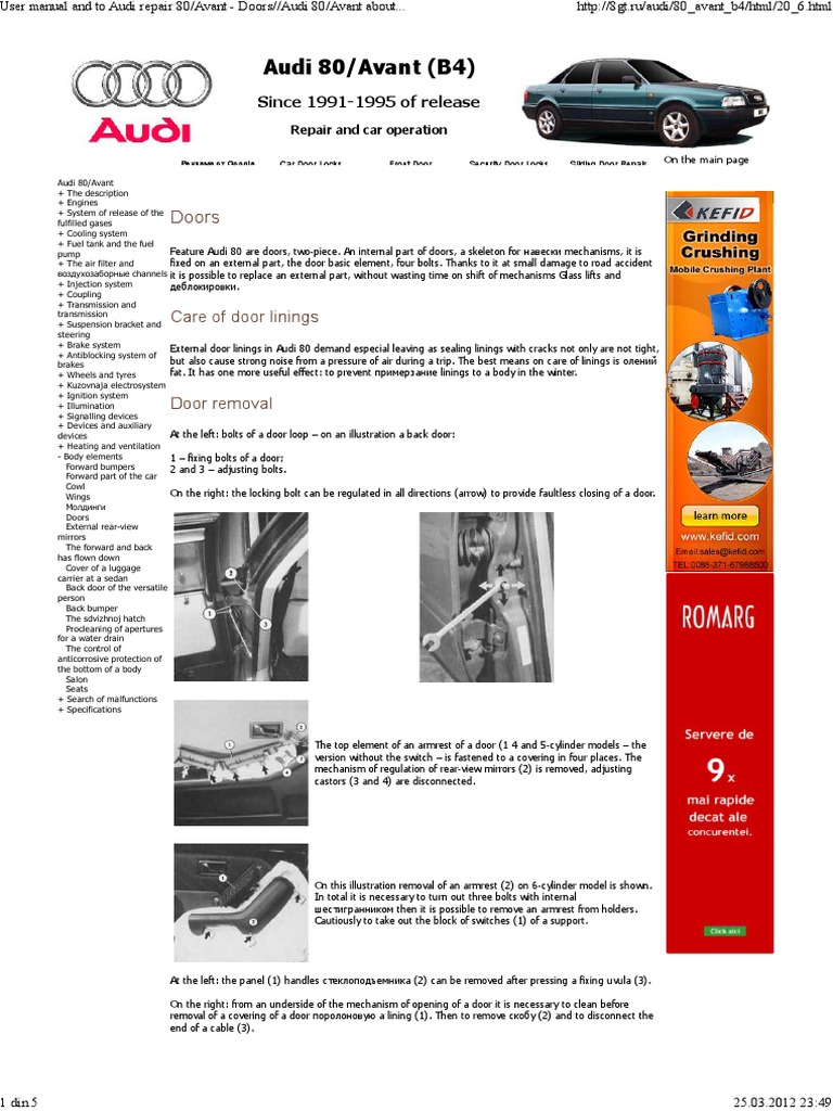 Audi 80 B4 Service Manual Pdf
