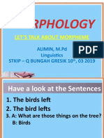 Let's Talk) MORPHOLOGY)