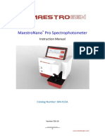Maestronano Pro Spectrophotometer: Instruction Manual