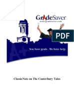 The Canterbury Tales GradeSaver ClassicNote