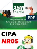 Curso NR05 CIPA Investigação Acidentes