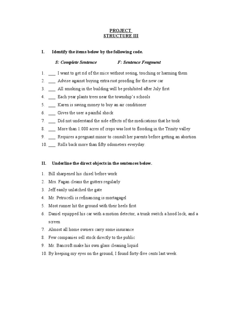 Project Structure III | PDF