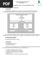 TP N°1  Microsoft Project