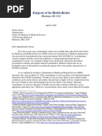 2020.04.09 Letter to CMS Re COVID Demographic Data