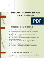 Prevenir Coronavirus en El Trabajo