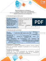 Guía de actividades y rúbrica de evaluación - Fase 2 - Diseñar propuesta de investigación