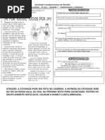 Atividade complementar de Filosofia - 6 ano