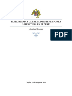 El Problema y La Falta de Interés Por La Literatura en El Perú