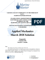 Applied Mechanics March 2018 Solution