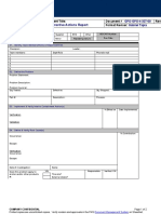 8D Corrective Actions Report: Document Title: Document # Revision: Format Reviser