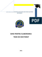 Ghid Pentru Elaborarea Tezei de Doctorat