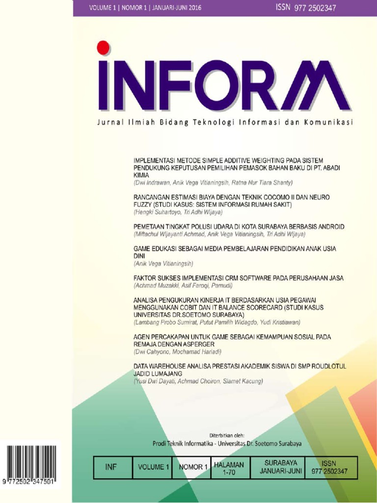 Artikel 8 Vol 1 No 1 2016 | PDF | Information Retrieval | Data