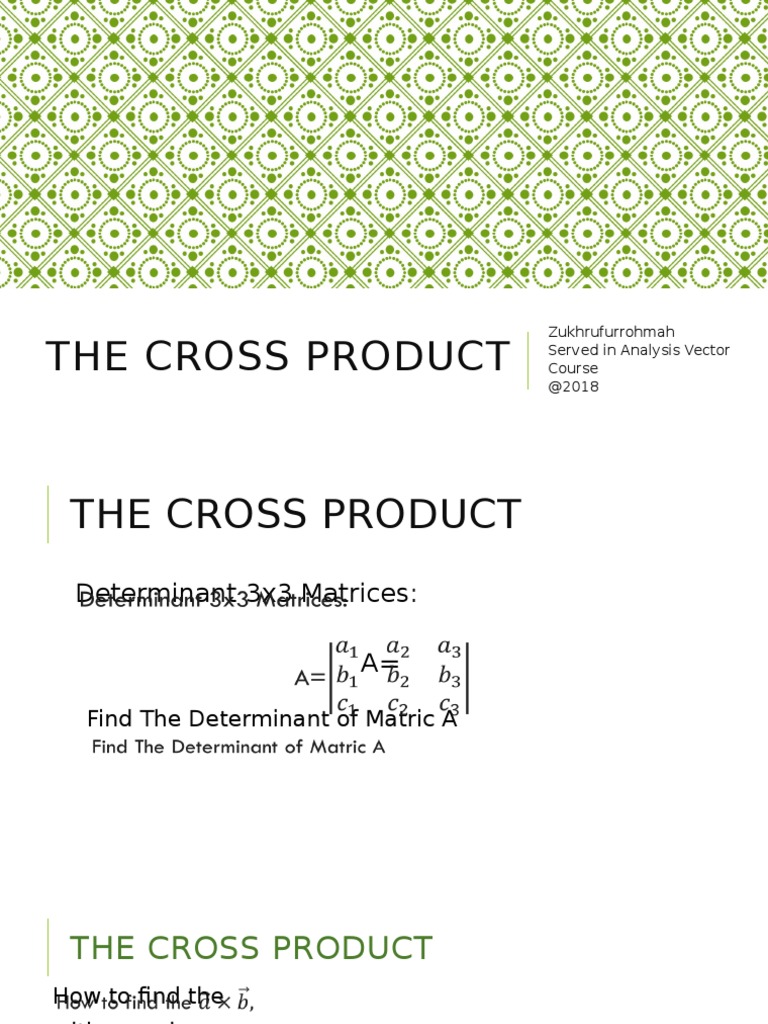Cross Product and Plane Geometry Concepts | PDF | Plane (Geometry ...